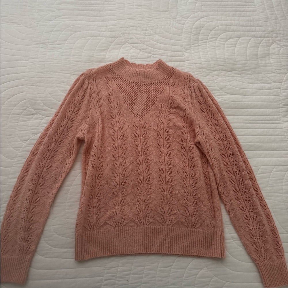 LOFT NWT Blush Pink Textured Women's Sweater